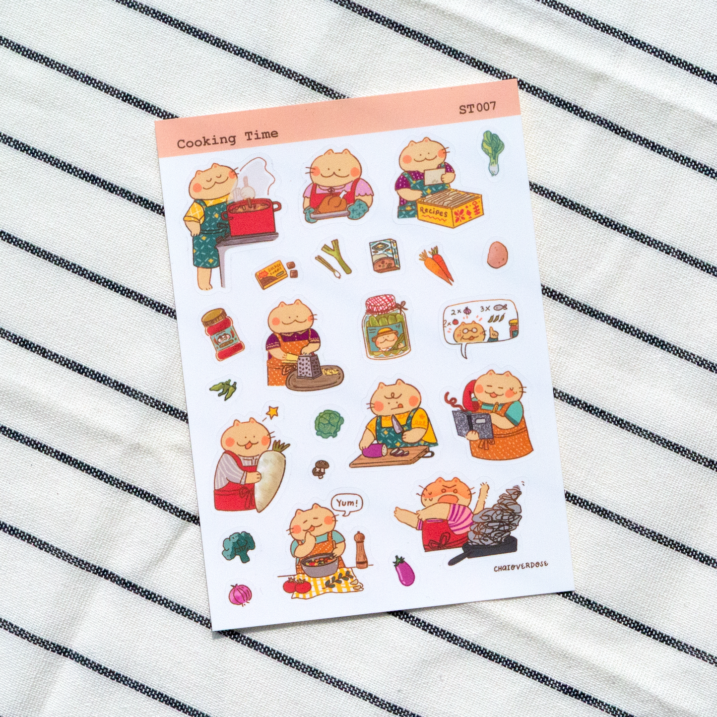 Cooking Time Sticker Sheet