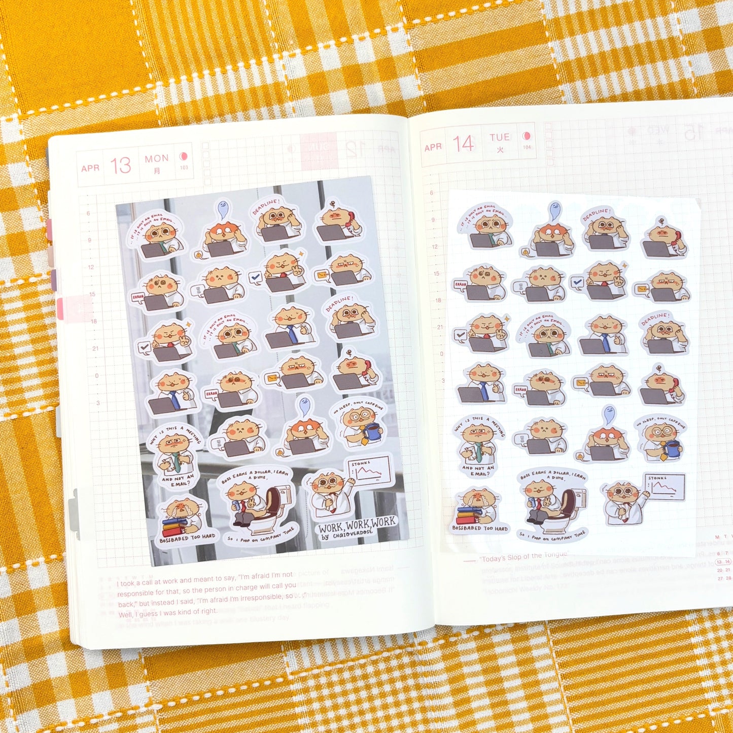 Work Work Work Sticker Sheet