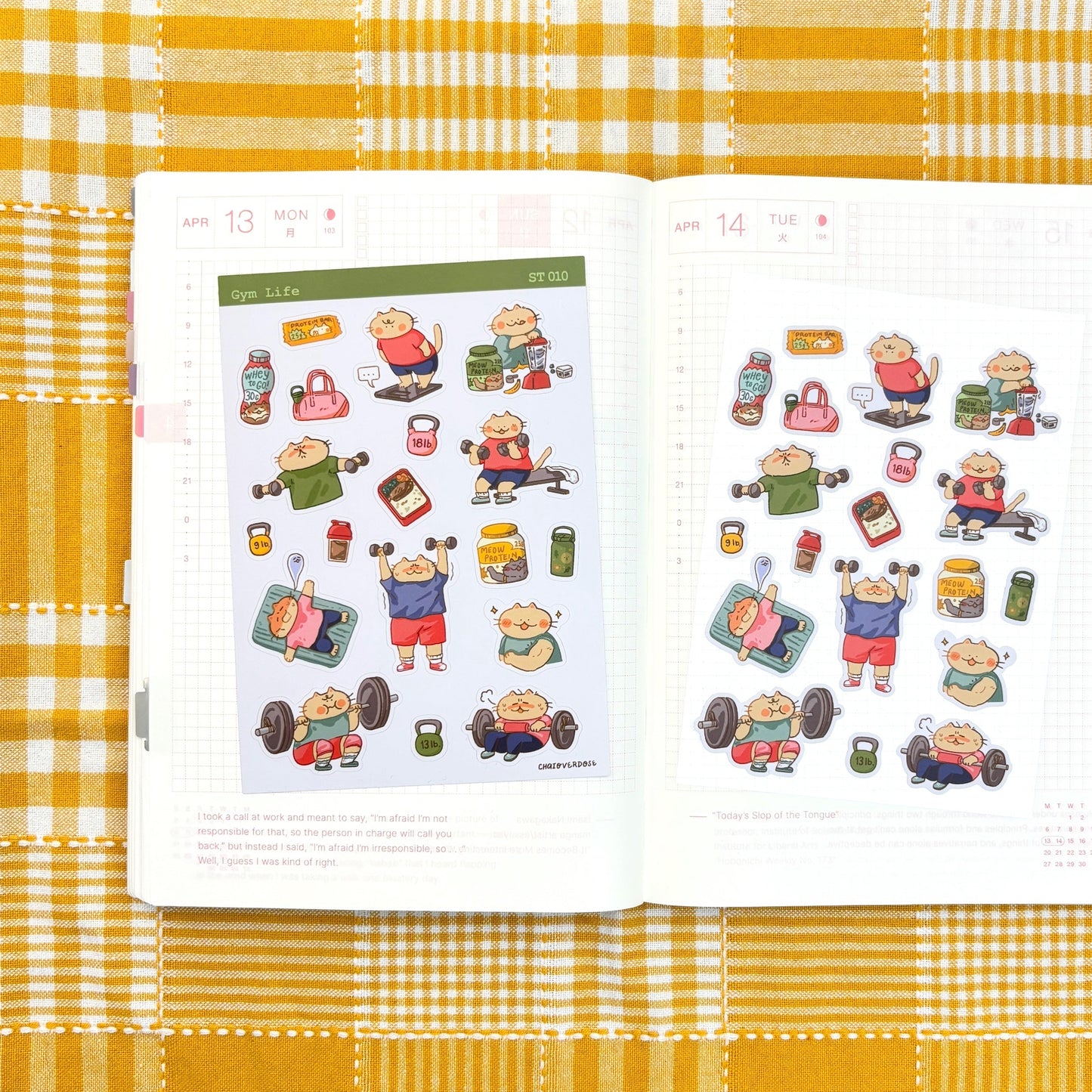 Gym Life Sticker Sheet