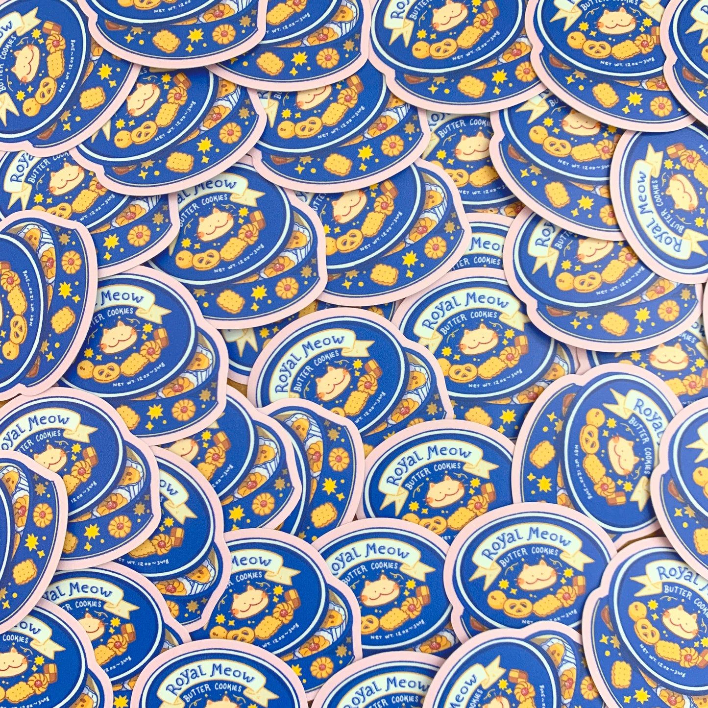 Royal Meow Cookie Tin Sticker