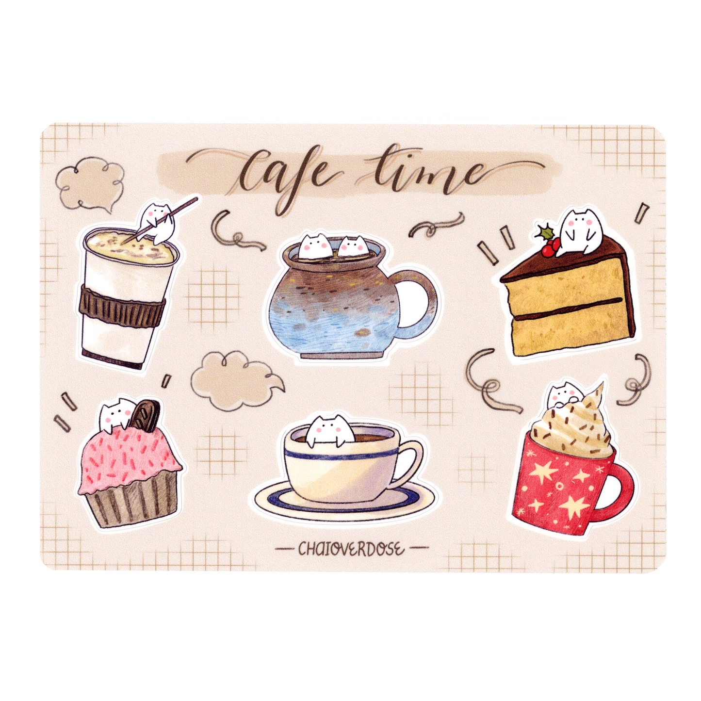Cafe Time Sticker Sheet