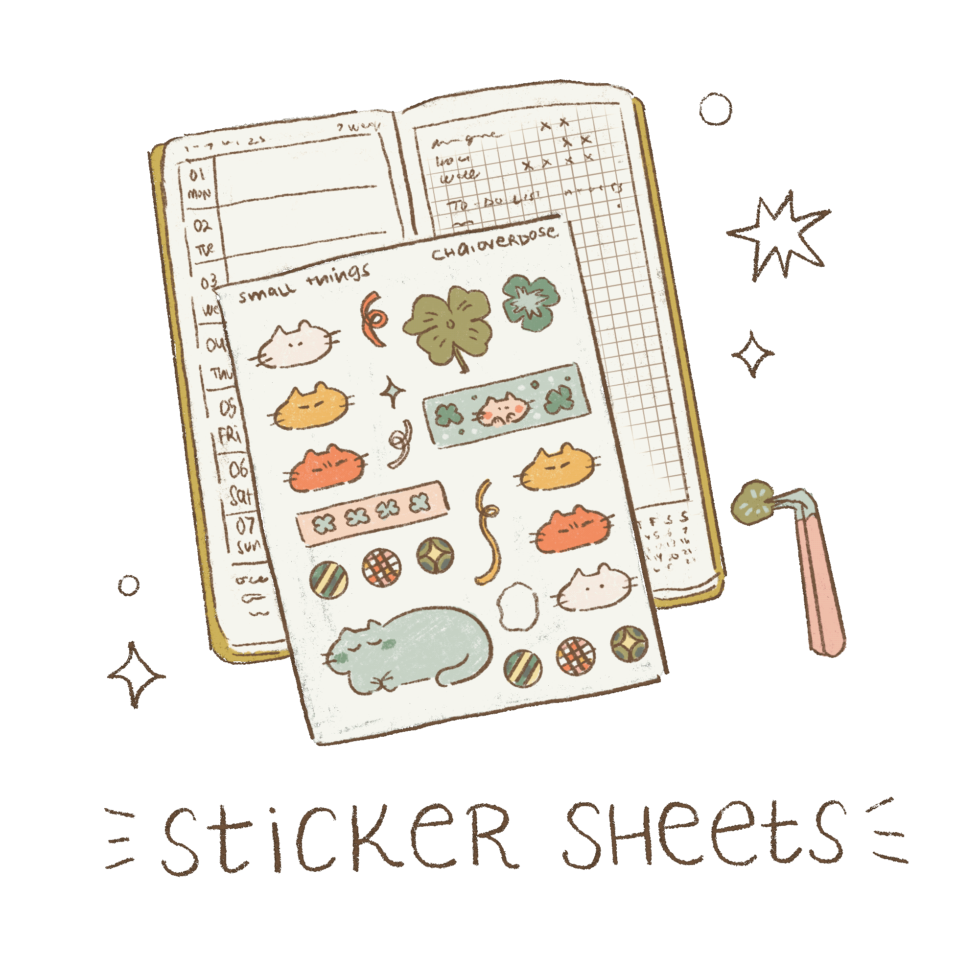 Sticker Sheets – Chaioverdose