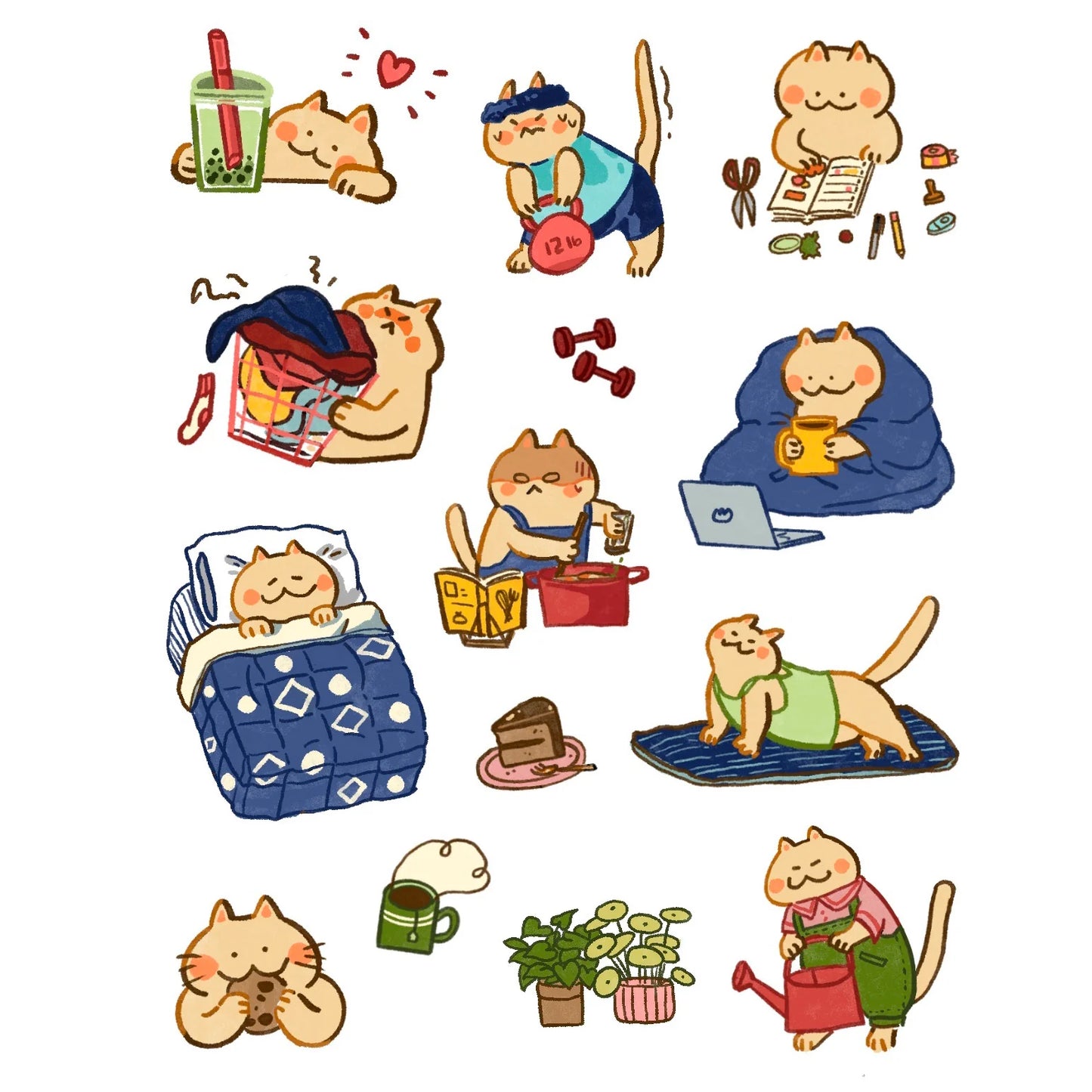 Small Things Sticker Sheet Bundle (#001 - #006)