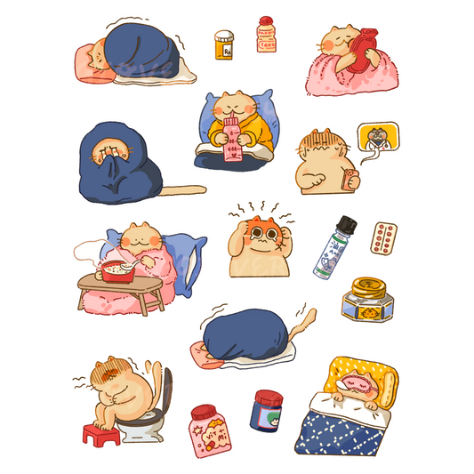 Sick Day - Small Things Planner Sticker Sheet #002