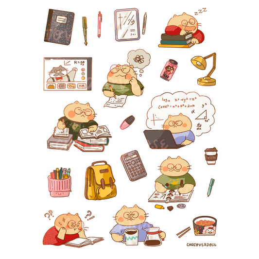Study Time Sticker Sheet