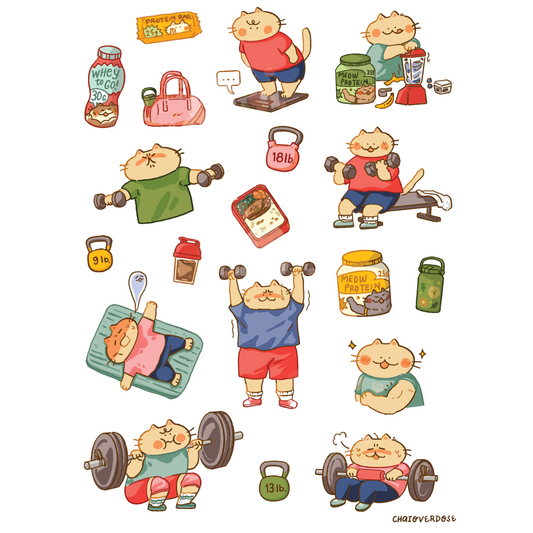 Gym Life Sticker Sheet