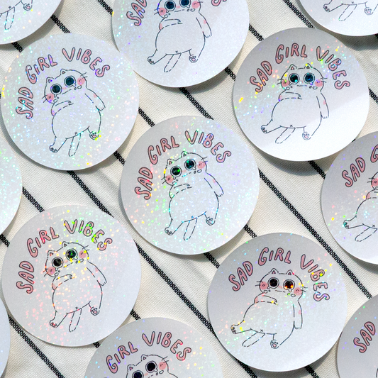 Sad Girl Vibes Sticker