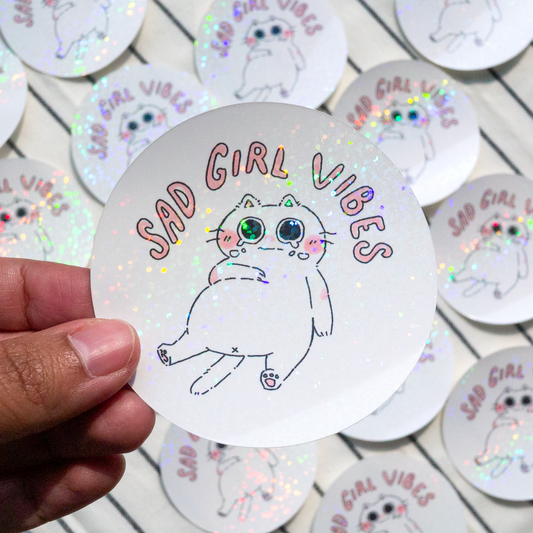 Sad Girl Vibes Sticker