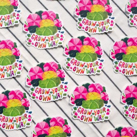 Grow Your Own Way Sticker