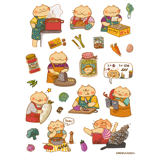 Cooking Time Sticker Sheet