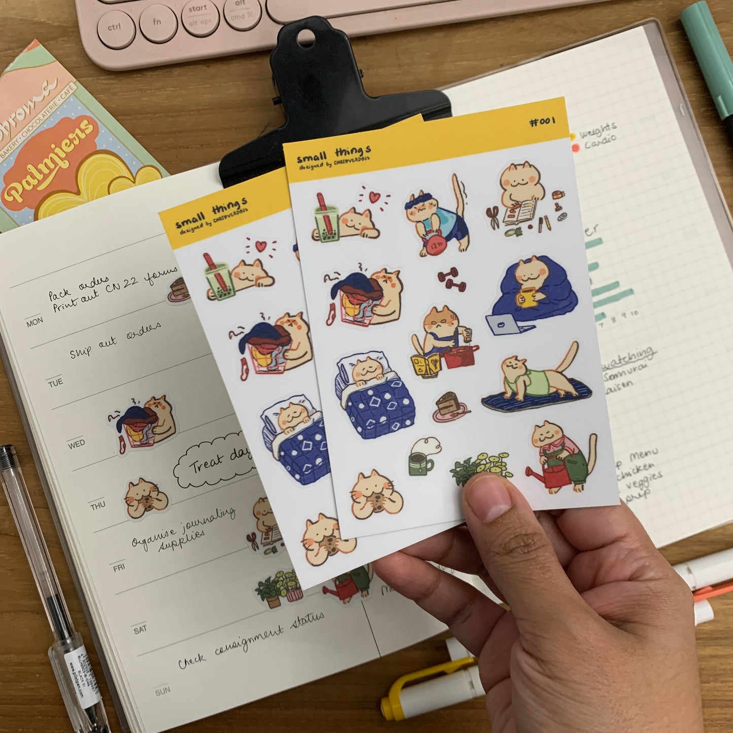 Daily Tasks- Small Things Planner Sticker Sheet #001