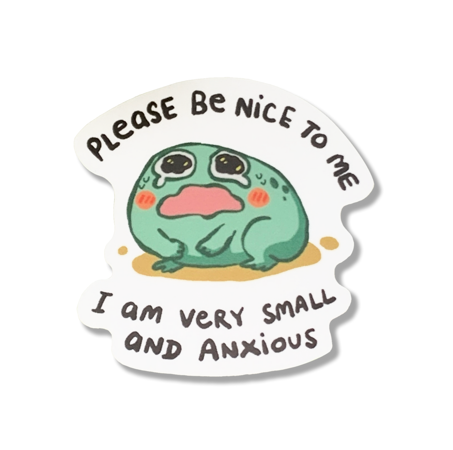 Smol and Anxious Sticker