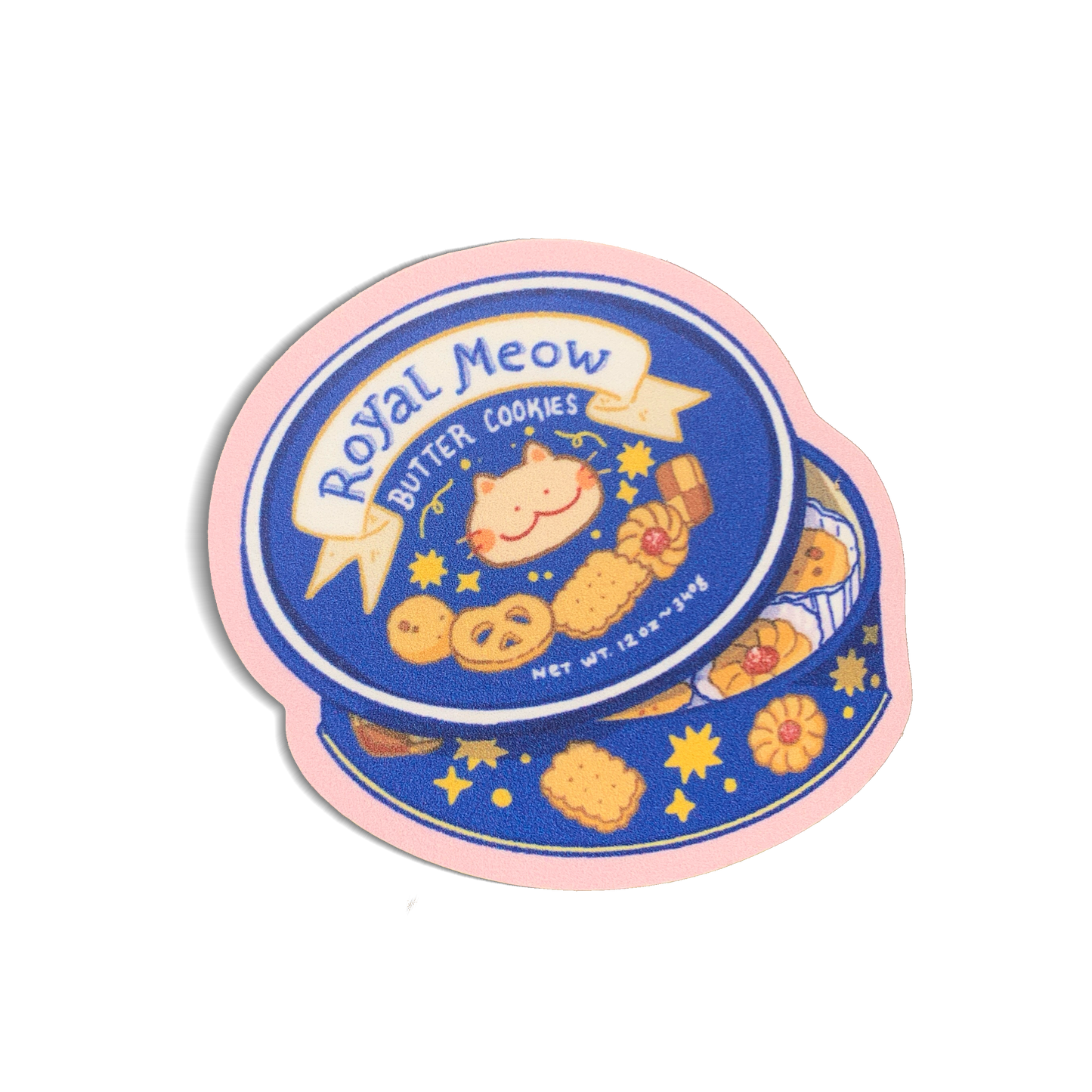 Royal Meow Cookie Tin Sticker