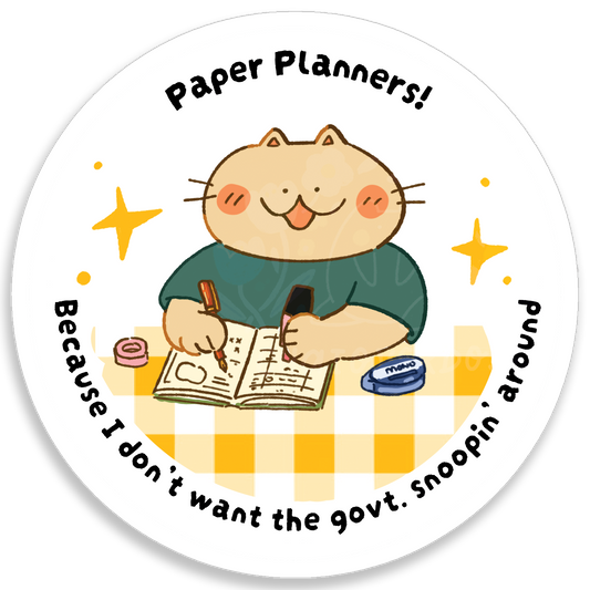 Paper Planner Lover Sticker