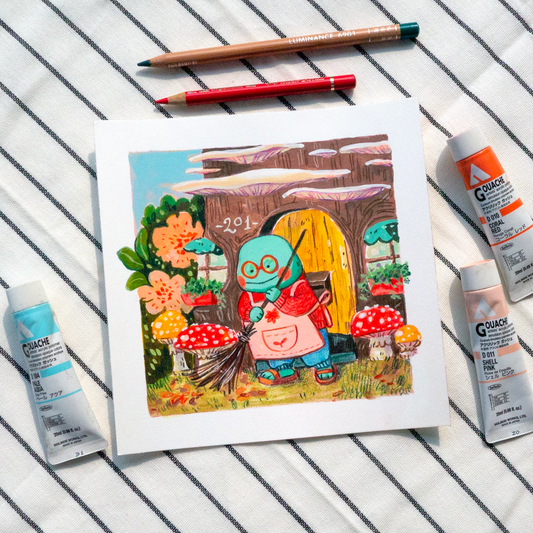 Autumn Cleaning Original Artwork