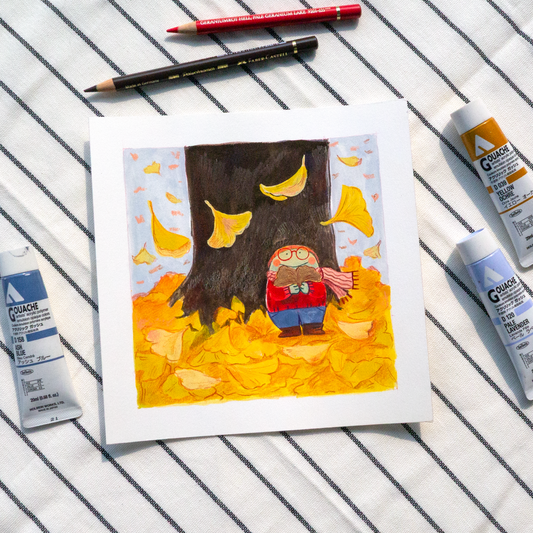 Golden Ginkgo Original Artwork