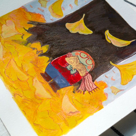 Golden Ginkgo Original Artwork