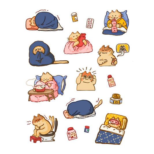 Sick Day - Small Things Planner Sticker Sheet #002